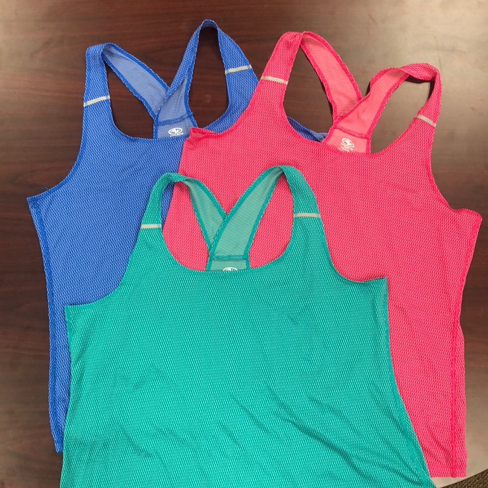 **SOLD** Three “Athletic Works” fitness tank tops